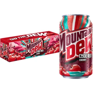 Dew Code Red Cherry Flavored Soda Pop
